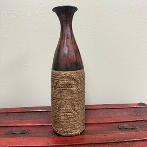 Rustic Brown and Tan Vase